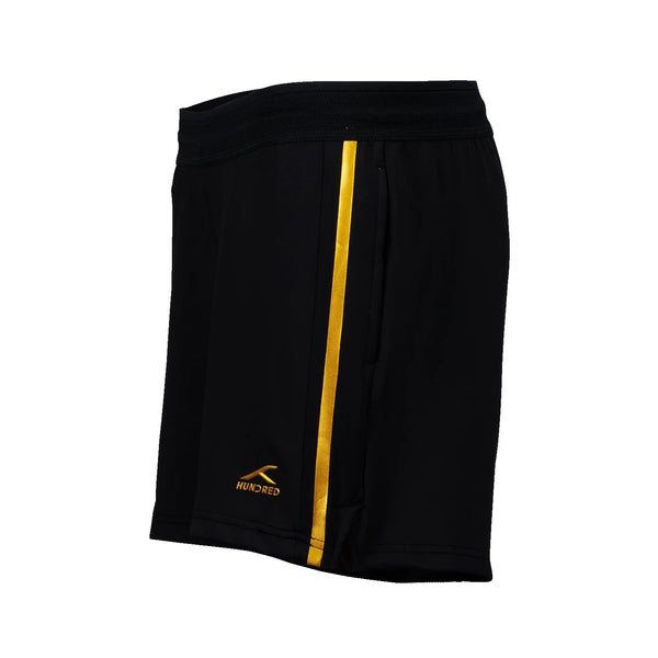Hundred HBBS-5M273-1 Men’s Shorts, Black | Lightweight Polyester Fabric with Breathable Fit & Multi-Sport Comfort
