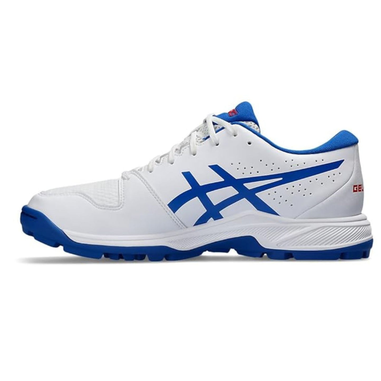 ASICS Gel-Peake 2 Cricket Shoes (Men) | Rubber Outsole | Breathable Mesh | Rearfoot GEL Cushioning | White/Atlantis Blue - Best Price online Prokicksports.com