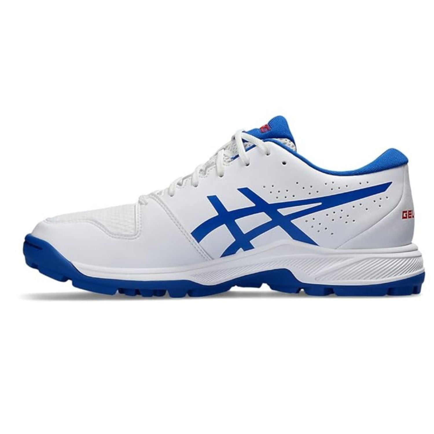 ASICS Gel-Peake 2 Cricket Shoes (Men) | Rubber Outsole | Breathable Mesh | Rearfoot GEL Cushioning | White/Atlantis Blue - Best Price online Prokicksports.com