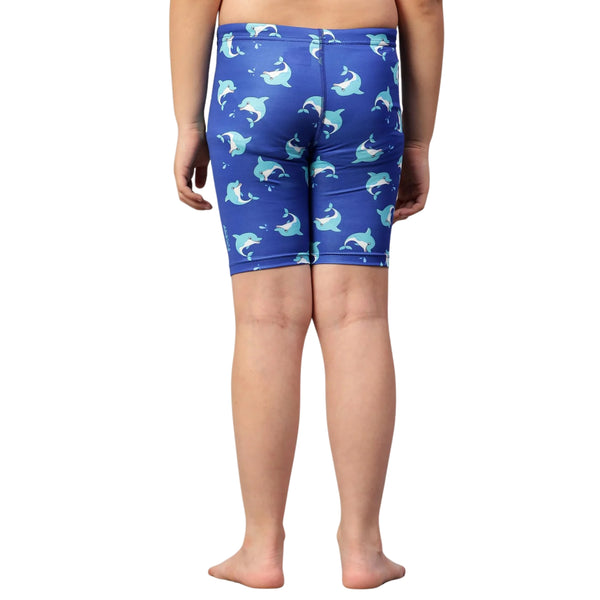 Viva Puffer 003 Kid’s Swimming Jammer, Navy | Stretchable Swim Shorts with Chlorine-Resistant Fabric & Comfortable Fit