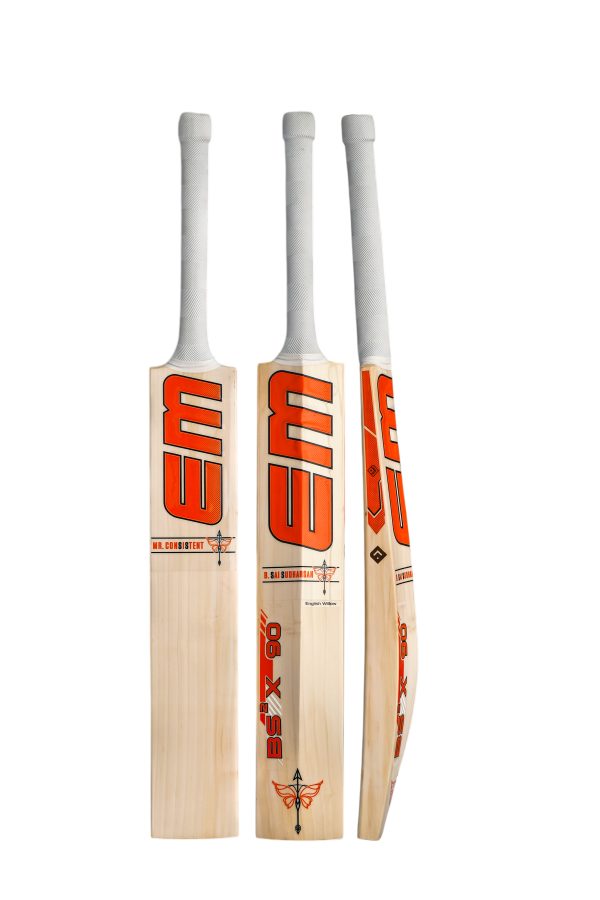 EM B. Sai Sudharsan 90 English Willow Cricket Bat | Premium English Willow Bat with Large Mid Sweet Spot & Balanced Pickup