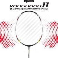 Apacs Vanguard 11 Unstrung Badminton Racquet | High Modulus Graphite | Head Heavy Balance | Maximum Power | Durable Frame | Ideal for Intermediate & Advanced Players - Best Price online Prokicksports.com