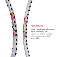 Li-Ning Smash XP 90 IV Strung Badminton Racquet with Full Cover (Pack of 2) G5 White/Orange | Lightweight Beginner Racquets - Best Price online Prokicksports.com