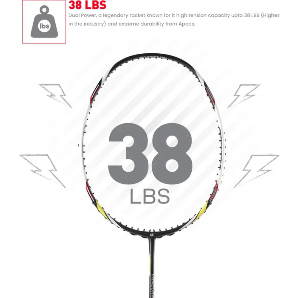 Apacs Vanguard 11 Unstrung Badminton Racquet | High Modulus Graphite | Head Heavy Balance | Maximum Power | Durable Frame | Ideal for Intermediate & Advanced Players - Best Price online Prokicksports.com