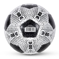 Vector X 32 Panel Black & White Rubberized Hand Stitched Indoor/Outdoor Football with Latex Bladder, Black/White, Size 5, Suitable for Match and Training for Adults 15+ Years - Best Price online Prokicksports.com