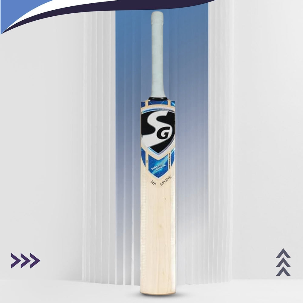 SG HP Spunk English Willow Cricket Bat Harrow | Premium Grade Willow | Lightweight, Durable & Powerful