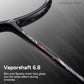 Hundred Nitrix 10 Badminton Racket (Strung) | Head-Heavy Carbon Fiber Attacking Racquet with Full Cover | Max Tension 30 lbs