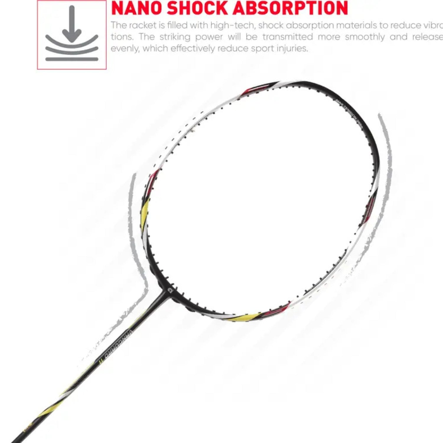Apacs Vanguard 11 Unstrung Badminton Racquet | High Modulus Graphite | Head Heavy Balance | Maximum Power | Durable Frame | Ideal for Intermediate & Advanced Players - Best Price online Prokicksports.com