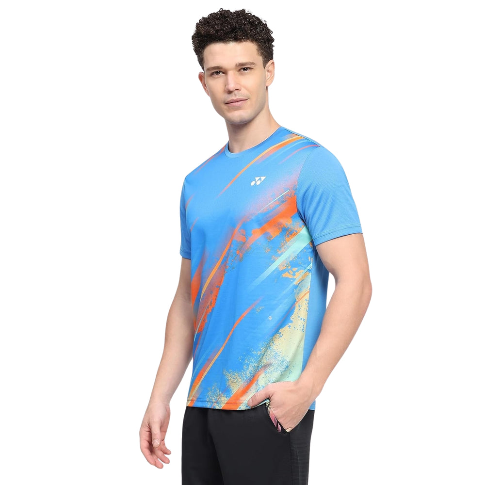 YONEX RJ H036-2877-Easy4-S Junior Round Neck T-Shirt - 100% Polyester| Lightweight | Breathable | Quick-Dry Sportswear for Junior | Comfortable Fit for Badminton & Training - Best Price online Prokicksports.com
