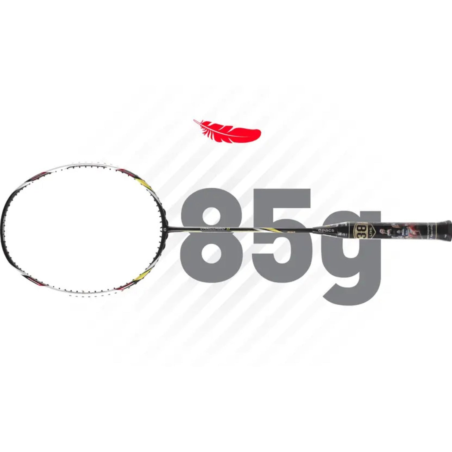 Apacs Vanguard 11 Unstrung Badminton Racquet | High Modulus Graphite | Head Heavy Balance | Maximum Power | Durable Frame | Ideal for Intermediate & Advanced Players - Best Price online Prokicksports.com