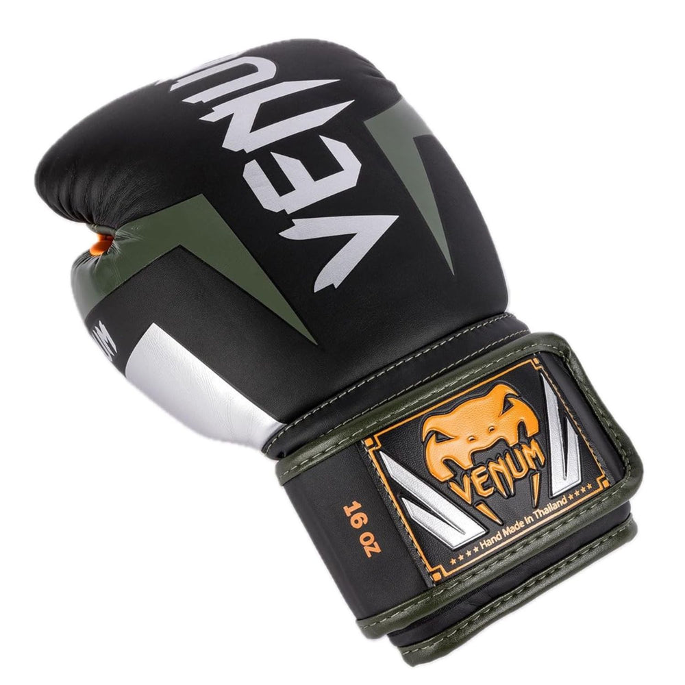 Venum Elite Boxing Gloves | Premium Synthetic Leather | Triple-Density Foam | Anatomical Grip | Hook & Loop Closure | Training/Sparring (10oz-18oz) - Best Price online Prokicksports.com