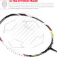 Apacs Vanguard 11 Unstrung Badminton Racquet | High Modulus Graphite | Head Heavy Balance | Maximum Power | Durable Frame | Ideal for Intermediate & Advanced Players - Best Price online Prokicksports.com