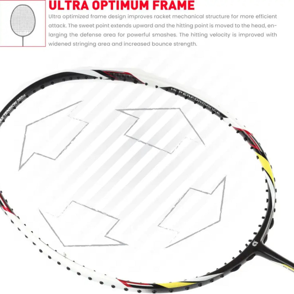 Apacs Vanguard 11 Unstrung Badminton Racquet | High Modulus Graphite | Head Heavy Balance | Maximum Power | Durable Frame | Ideal for Intermediate & Advanced Players - Best Price online Prokicksports.com