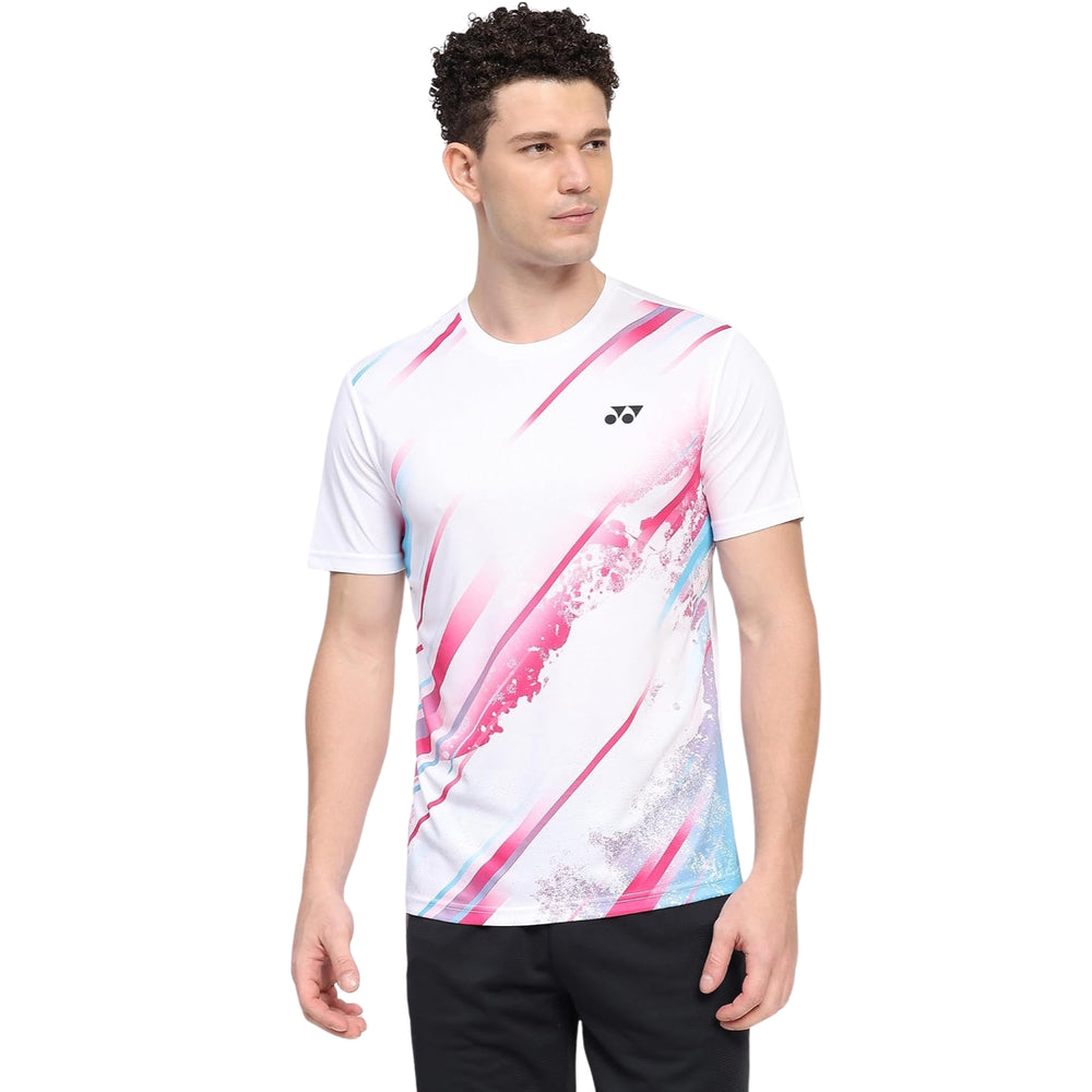 YONEX RJ H036-2877-Easy4-S Junior Round Neck T-Shirt - 100% Polyester| Lightweight | Breathable | Quick-Dry Sportswear for Junior | Comfortable Fit for Badminton & Training