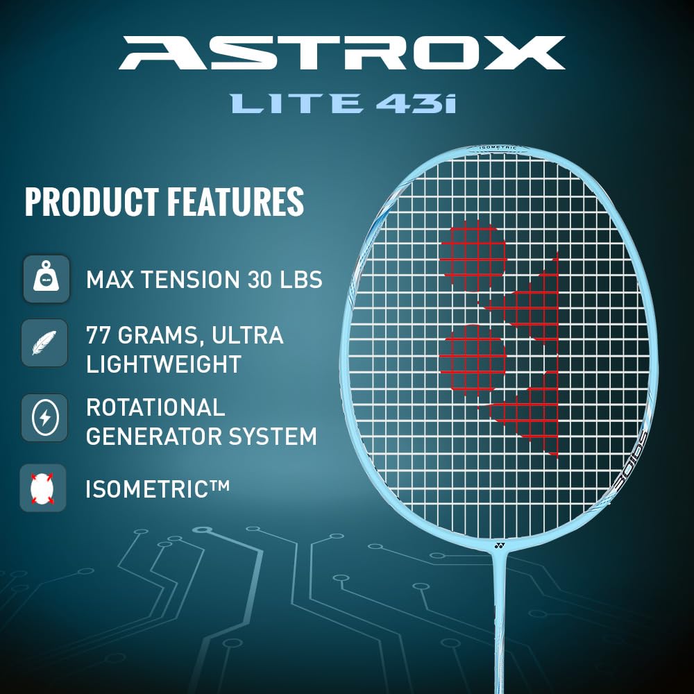 Yonex Astrox Lite 43i Strung Badminton Racquet | Lightweight Head Heavy Racquet - Best Price online Prokicksports.com