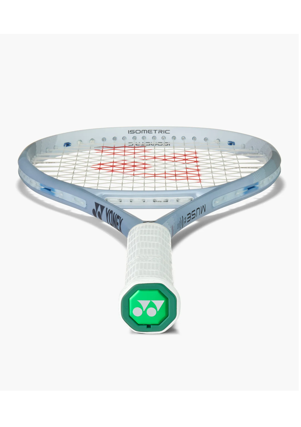 Yonex Muse 100 Unstrung Tennis Racquet | Pearl Silver, Light 295 g Frame, Bigger Sweet Spot, Smooth Power, Greater Control, Forgiving Feel, Signature Isometric Design