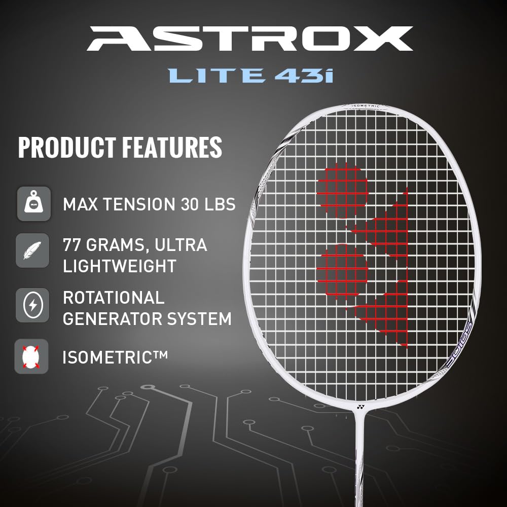 Yonex Astrox Lite 43i Strung Badminton Racquet | Lightweight Head Heavy Racquet - Best Price online Prokicksports.com