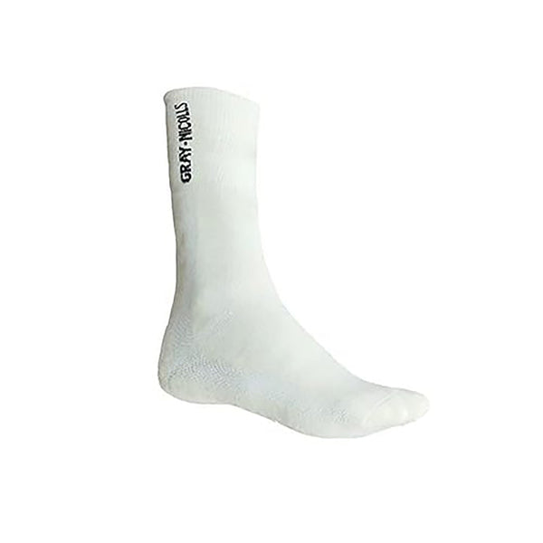Gray Nicolls GN 3 Club Cricket Socks White – Breathable Cushioned Performance Socks for Comfort, Support & Moisture Control During Long Matches