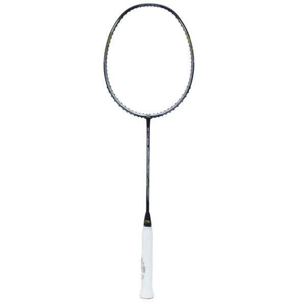 Li-Ning 3D Calibar 300i Instinct Badminton Racquet – G6 Grip, Unstrung, Lightweight & High-Power Smash Control (Black/Gold) for Speed & Precision