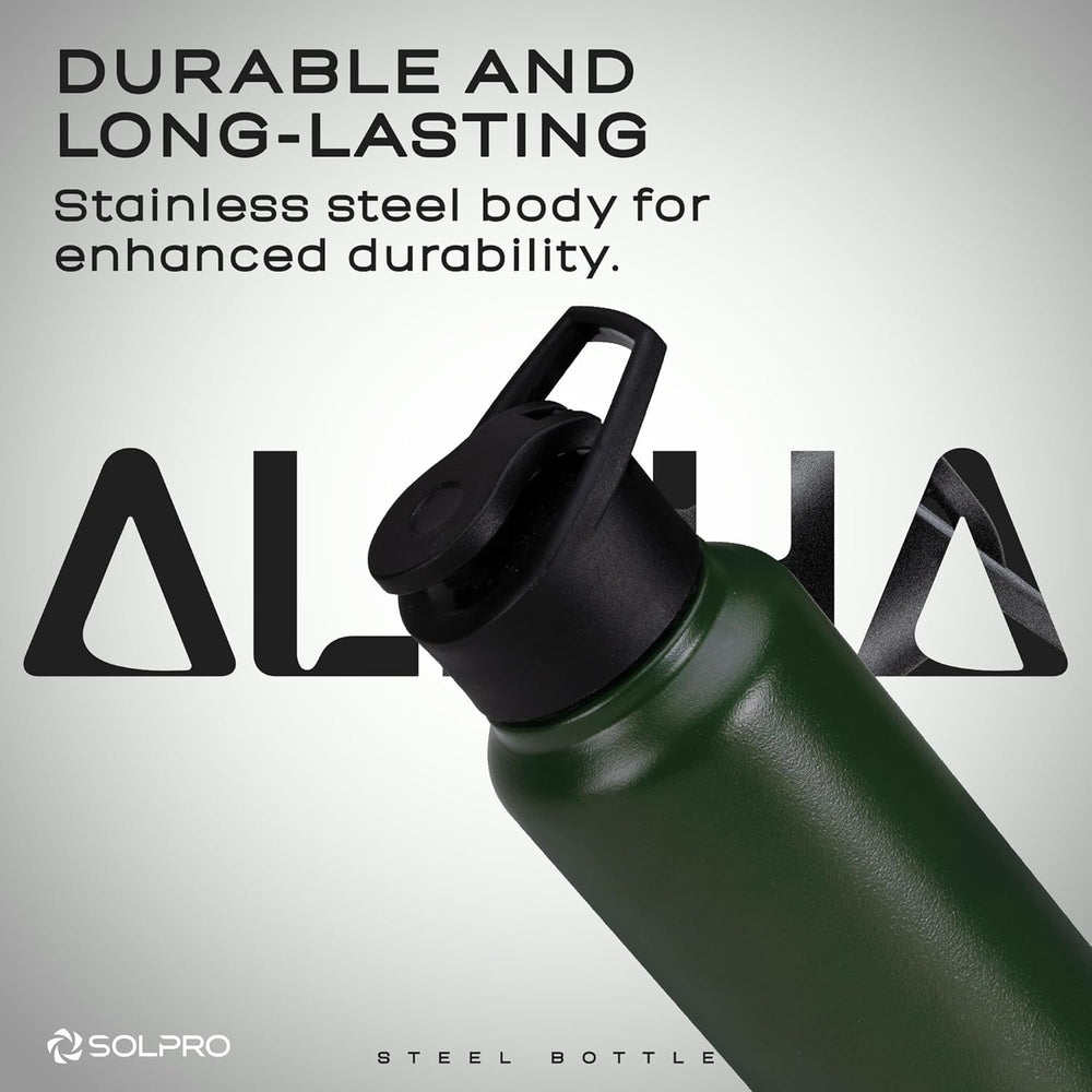 Solpro Alpha Stainless Steel Bottle | Durable & Insulated Hydration Accessory - Best Price online Prokicksports.com