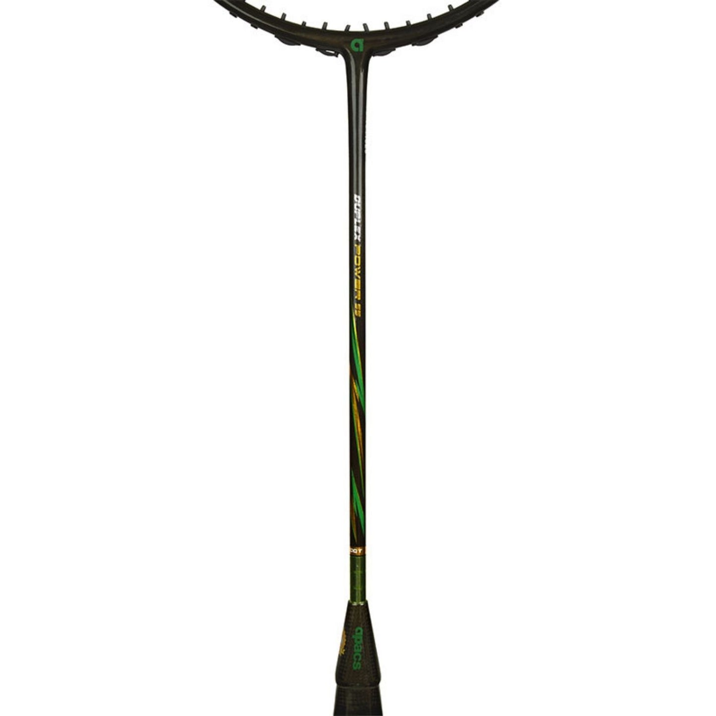 Apacs Duplex Power 55 Unstrung Badminton Racquet with Cover – Glossy Gold, 10U G1 (World's Lightest 56g Head Heavy, 32lbs Tension) - Best Price online Prokicksports.com