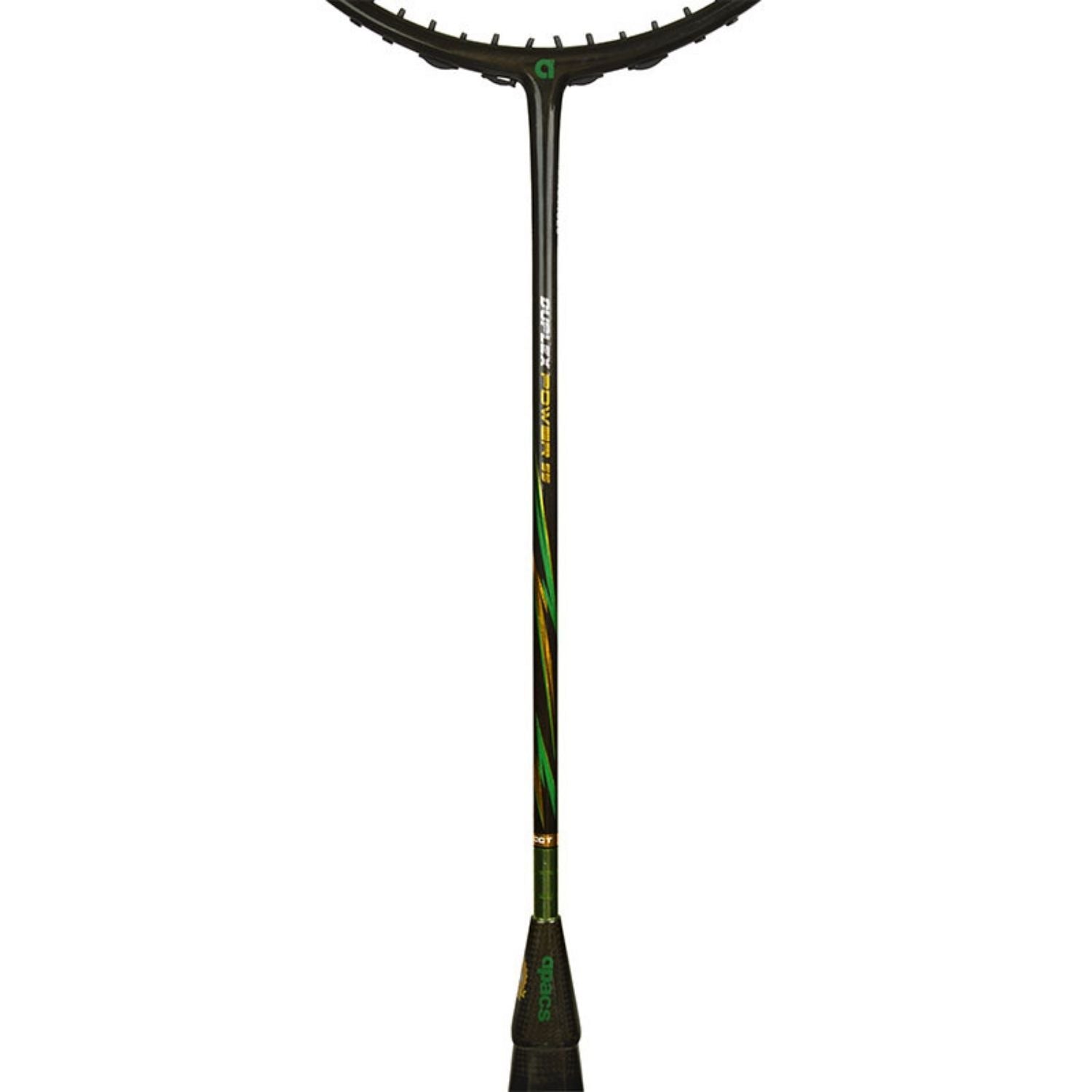 Apacs Duplex Power 55 Unstrung Badminton Racquet with Cover – Glossy Gold, 10U G1 (World's Lightest 56g Head Heavy, 32lbs Tension) - Best Price online Prokicksports.com