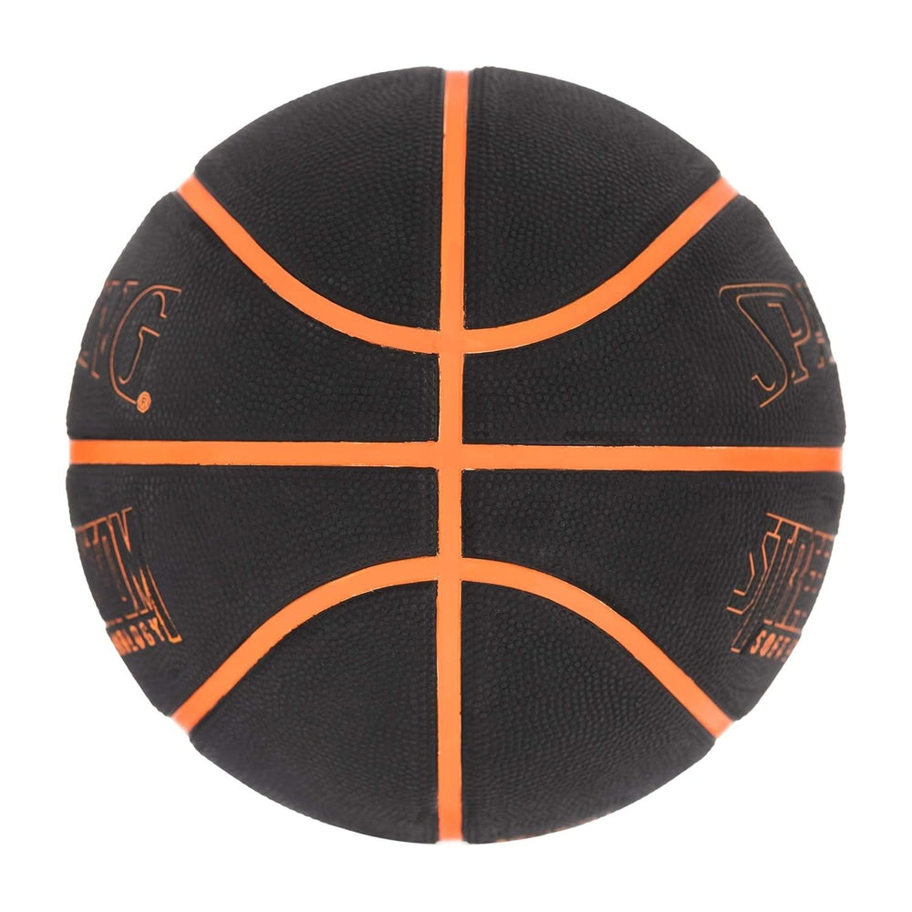 Spalding Street Phantom Outdoor Basketball – Size 7, Soft Grip Rubber, Deep Channel Street Ball for Concrete & Asphalt Courts - Best Price online Prokicksports.com