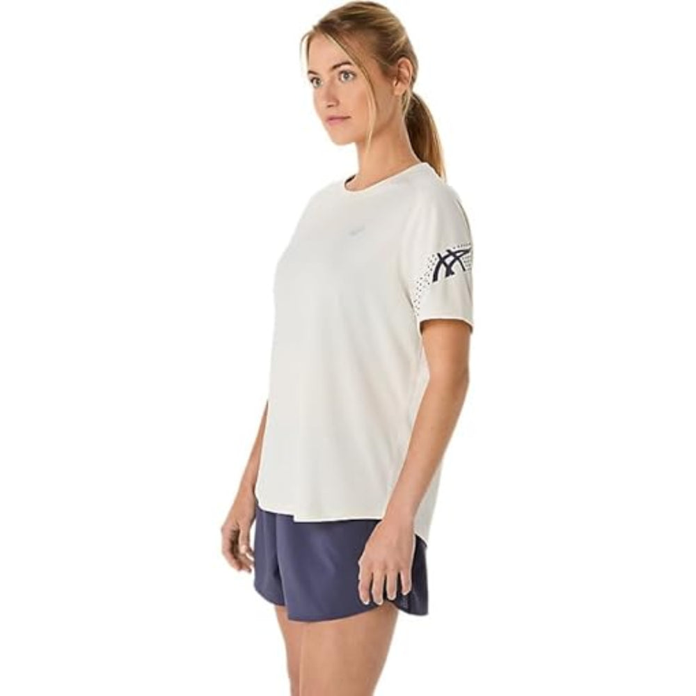 ASICS ICON SS TOP for Women | Lightweight Quick-Dry Polyester T-Shirt with Breathable Fabric & Reflective Details for Running and Training - Best Price online Prokicksports.com