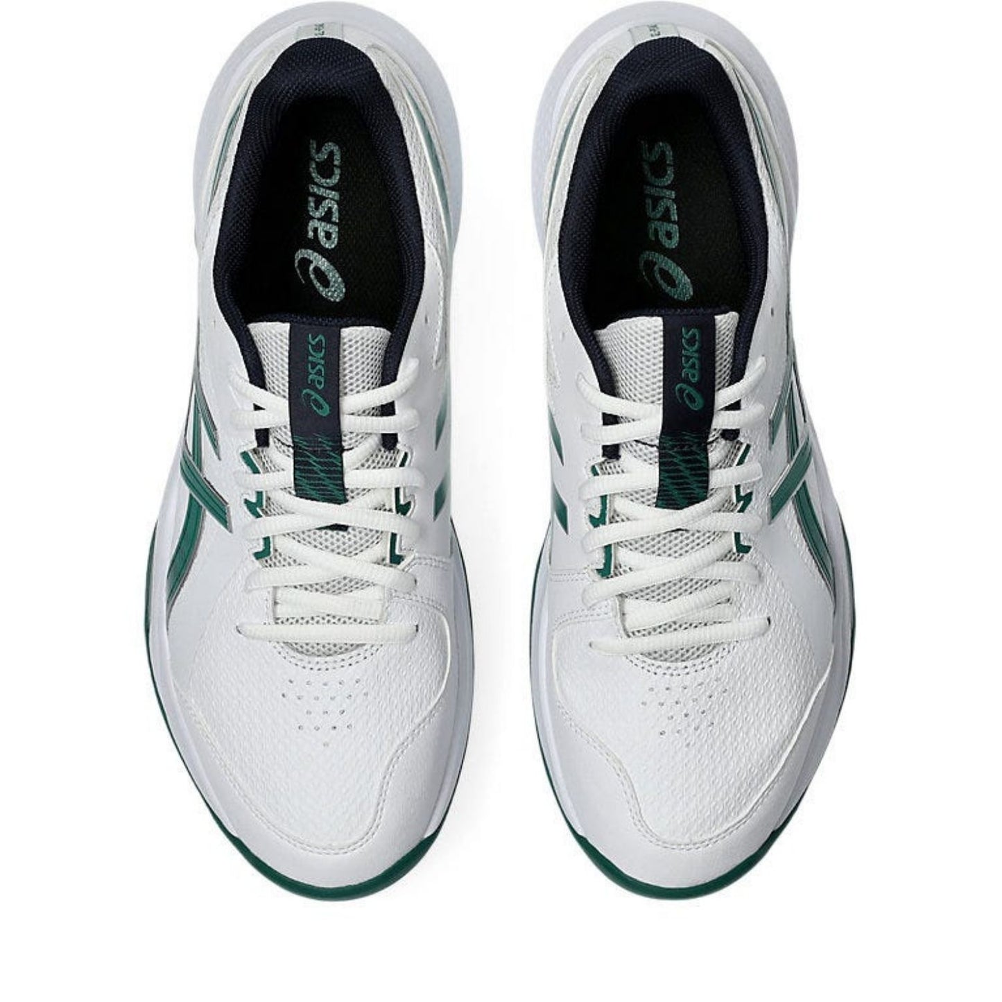 ASICS Unisex Gel-Peake 3 Cricket Shoes White/Jasper Green Turf Hard Wicket GEL Cushioning TRUSSTIC Grip - Best Price online Prokicksports.com