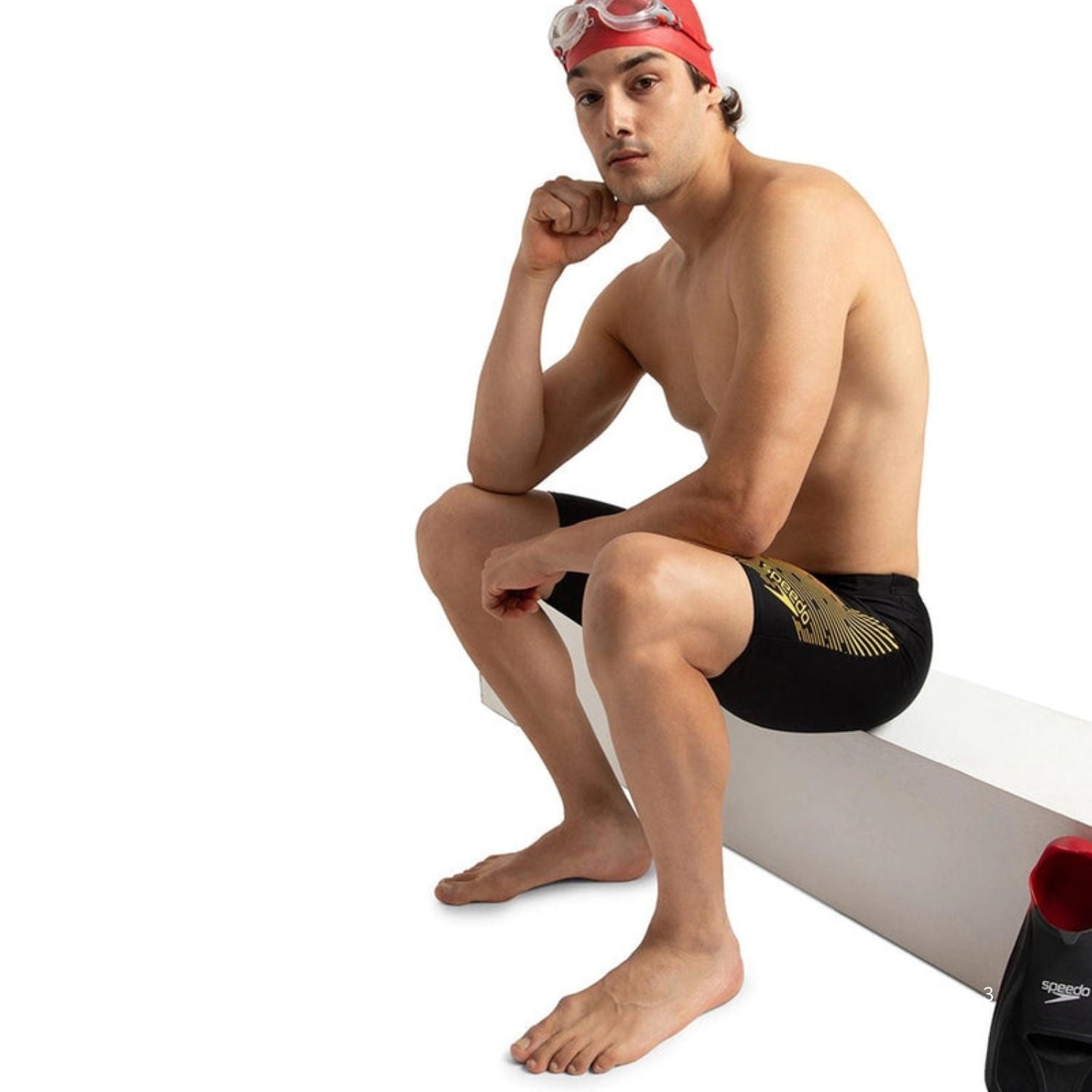 Speedo AM Medley Logo Jammer Men’s Swimwear – Performance Training Swim Jammer with Stretch Fabric, Quick Dry & Chlorine Resistant Design - Best Price online Prokicksports.com