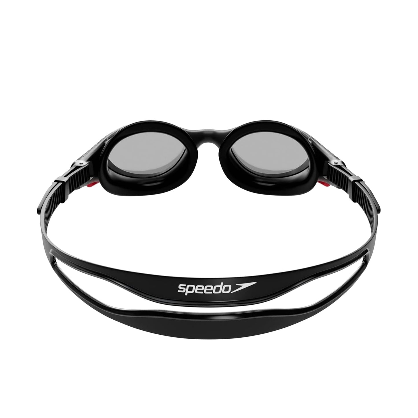 Speedo Biofuse 2.0 Swimming Goggles – Adult | Anti-Fog UV Protection Lenses with Biofuse Comfort Technology, Super Soft Seals & Push Button Adjustable Strap - Black/Smoke - Best Price online Prokicksports.com