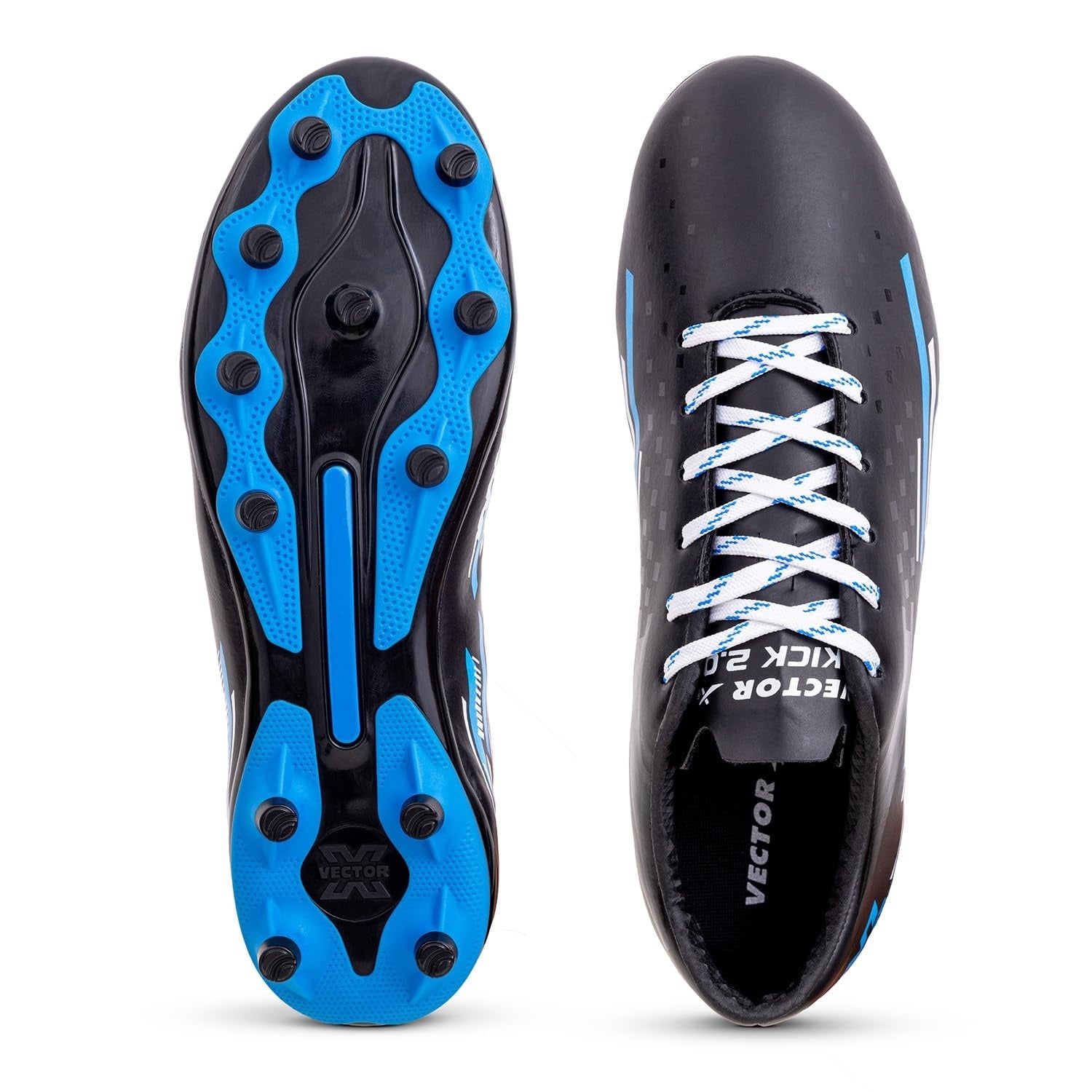 Vector X Kick 2.0 Football Shoes – Synthetic Upper, Durable TPU Sole, Padded Footbed, Lightweight Soccer Studs for Multi-Surface Play - Best Price online Prokicksports.com