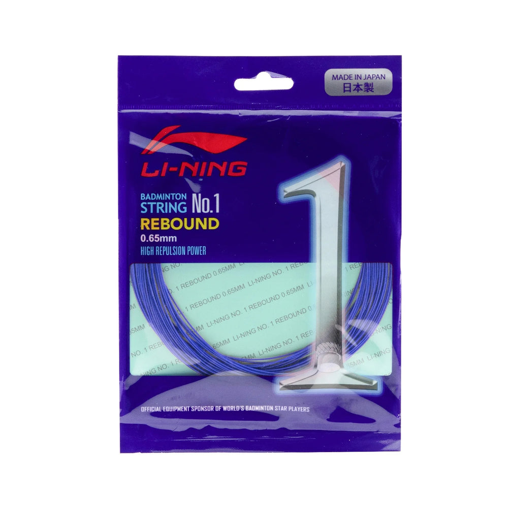 Li-Ning No.1 Rebound Badminton String (0.65mm) | High Repulsion Power String for Speed, Control & Crisp Feel - Best Price online Prokicksports.com