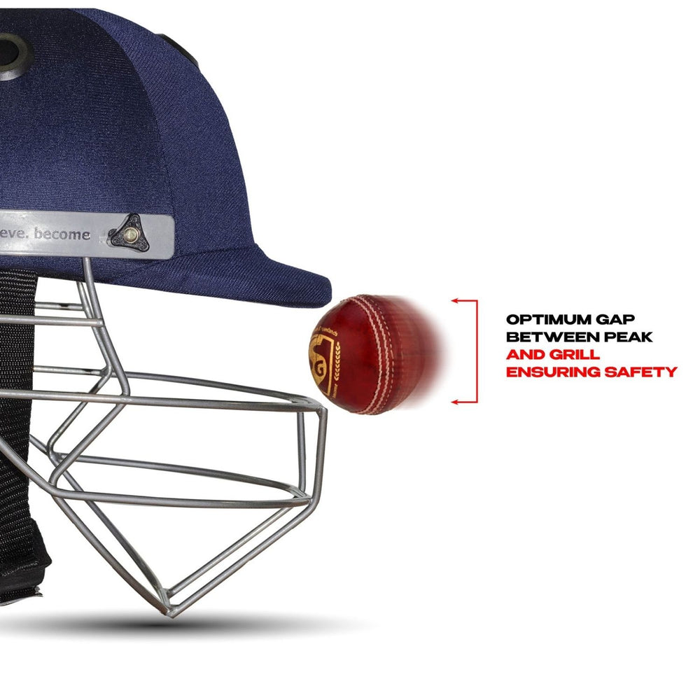 SG Club Cricket Helmet with Steel Face Guard | Lightweight Protective Cricket Helmet for Matches & Practice | Navy Blue - Best Price online Prokicksports.com