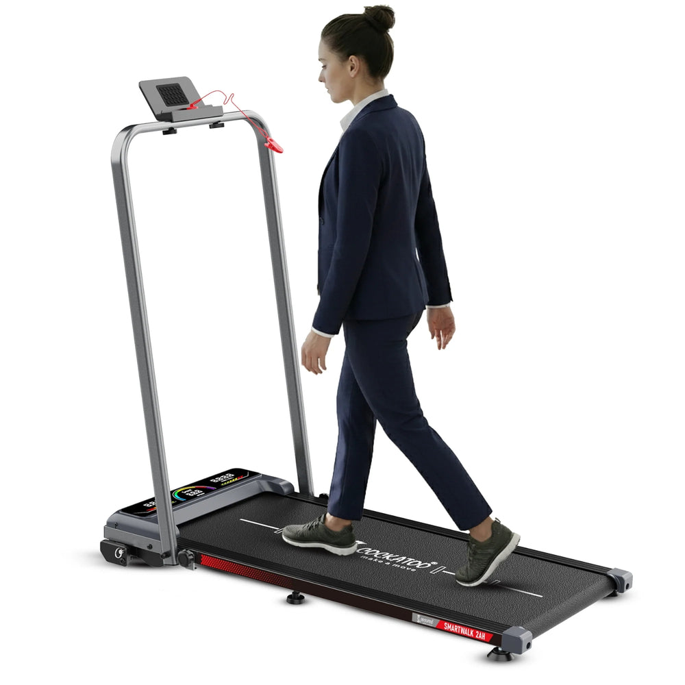 Cockatoo SmartWalk 2AH Walkpad – Foldable Under-Desk Walking Treadmill with Remote Control, LED Display & Compact Home Fitness Design - Best Price online Prokicksports.com