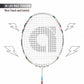 Apacs Z-Ziggler LHI Pro III Unstrung Badminton Racquet With Cover– White Matte (Head Heavy 85g, 38lbs Tension, Compact Quad Voltaic Frame) - Best Price online Prokicksports.com