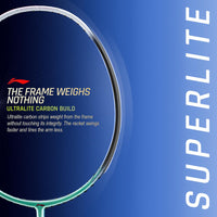 Li-Ning G-Force 6900 Superlite Unstrung Badminton Racquet, 5U G6 | Ultralite Carbon Technology | Fast Swing