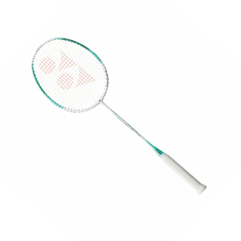 Yonex Nanoflare 001 Feel Strung Badminton Racquet – 5U4 (White/Mint) | Head-Light Speed Racquet with Hi-Flex Shaft & ISOMETRIC Frame - Best Price online Prokicksports.com