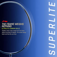 Li-Ning G-Force 6900 Superlite Unstrung Badminton Racquet, 5U G6 | Ultralite Carbon Technology | Fast Swing