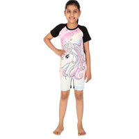 Viva Splasher 005 Kid’s Swimming Costume, Pink | Comfortable Swim Suit with Stretch Fabric & Quick-Dry Performance - Best Price online Prokicksports.com