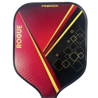 Prokick Rogue Pickle Ball Racquet – Premium Lightweight Paddle for Power & Control | Durable Carbon Fiber Face | Red/Black/Yellow Design | Pro Performance Gear - Best Price online Prokicksports.com