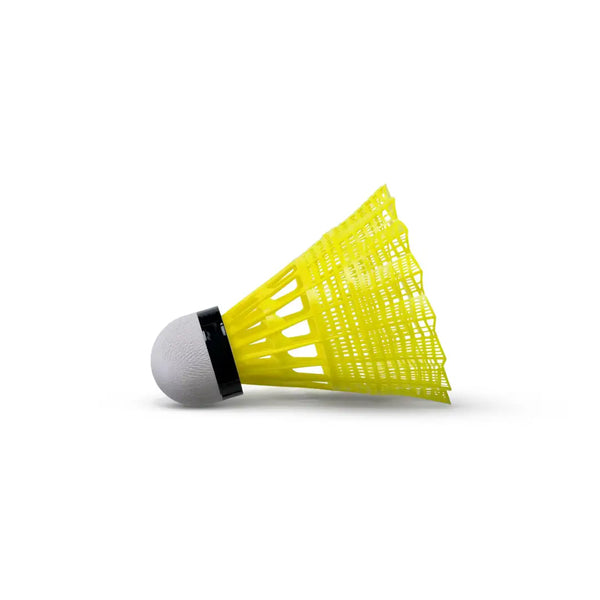 Li-Ning AN01 Pro Nylon Shuttlecocks - Slow Speed (Green Cap, Yellow) | Pack of 6