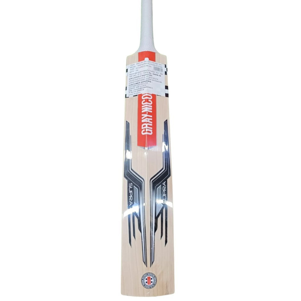 Gray Nicolls Supra 2.0 GN9 Players Edition English Willow Cricket Bat SH | Professional Power with Strategic Sweet Spot | Elite Match Performance Bat - Best Price online Prokicksports.com