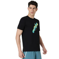 ASICS Diagonal Graphic SS Top for Men | Round Neck Sports T-Shirt - Best Price online Prokicksports.com