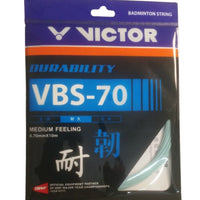 Victor VBS-70 Badminton String – 0.70mm Durable Multifilament String with Medium Feel, High Elasticity & Long-Lasting Performanc - Best Price online Prokicksports.com
