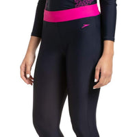 Speedo AF Active Legging, True Navy/Electric Pink | Stretchable Swim Leggings with Chlorine-Resistant Fabric & Comfortable Fit - Best Price online Prokicksports.com