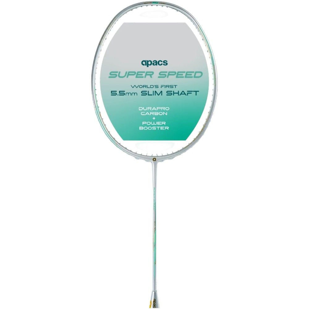 Apacs Super Speed Unstrung Badminton Racquet 6UG1 | Japan HM Graphite Racquet with 5.5mm Slim Shaft & Aero Box Frame - Best Price online Prokicksports.com