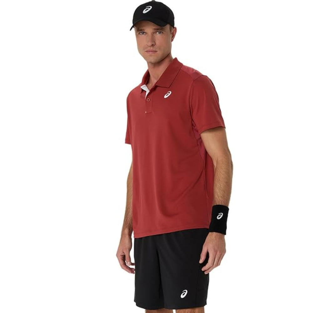 ASICS Court Polo Men T-Shirt Roundneck | Breathable & Stylish Sports Polo Tee - Best Price online Prokicksports.com