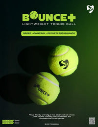 SG Bounce Plus Lightweight Tennis Cricket Ball | Premium Wool Felt | Natural Rubber Core | Consistent Bounce - Best Price online Prokicksports.com