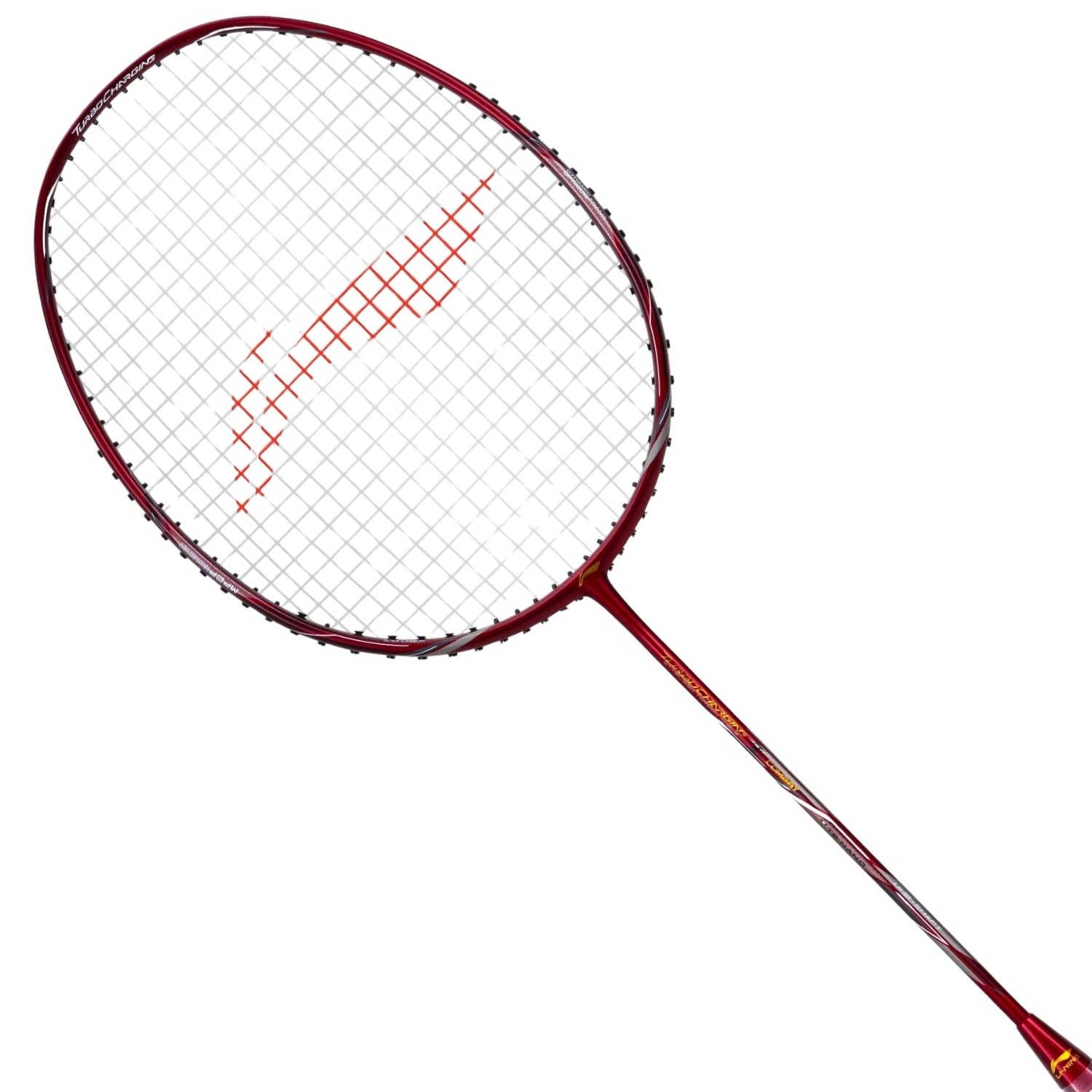 Li-Ning Turbo Charging Z Combat Strung Badminton Racquet - Red, High-Tension Graphite Racket, Aerodynamic Frame, Medium Flex, Lightweight Design for Speed, Power & Control - Best Price online Prokicksports.com